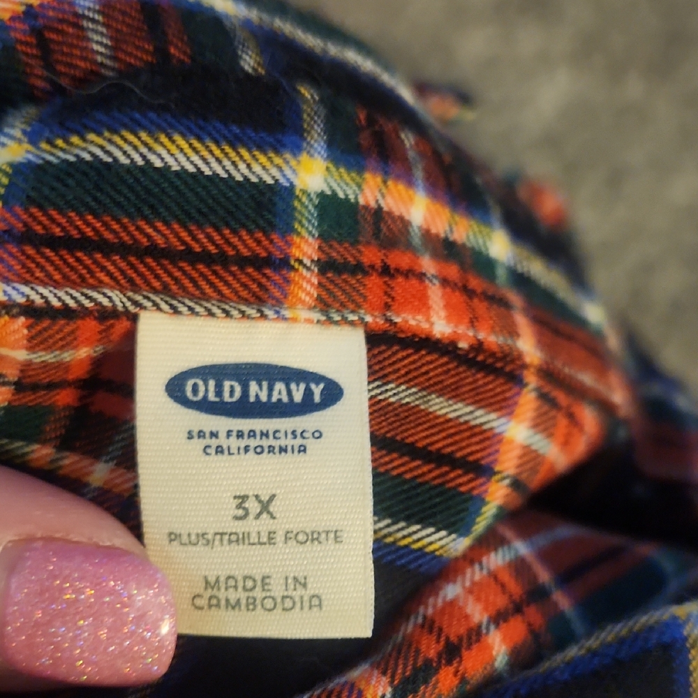 Old Navy Women's Casual Plaid Shirt